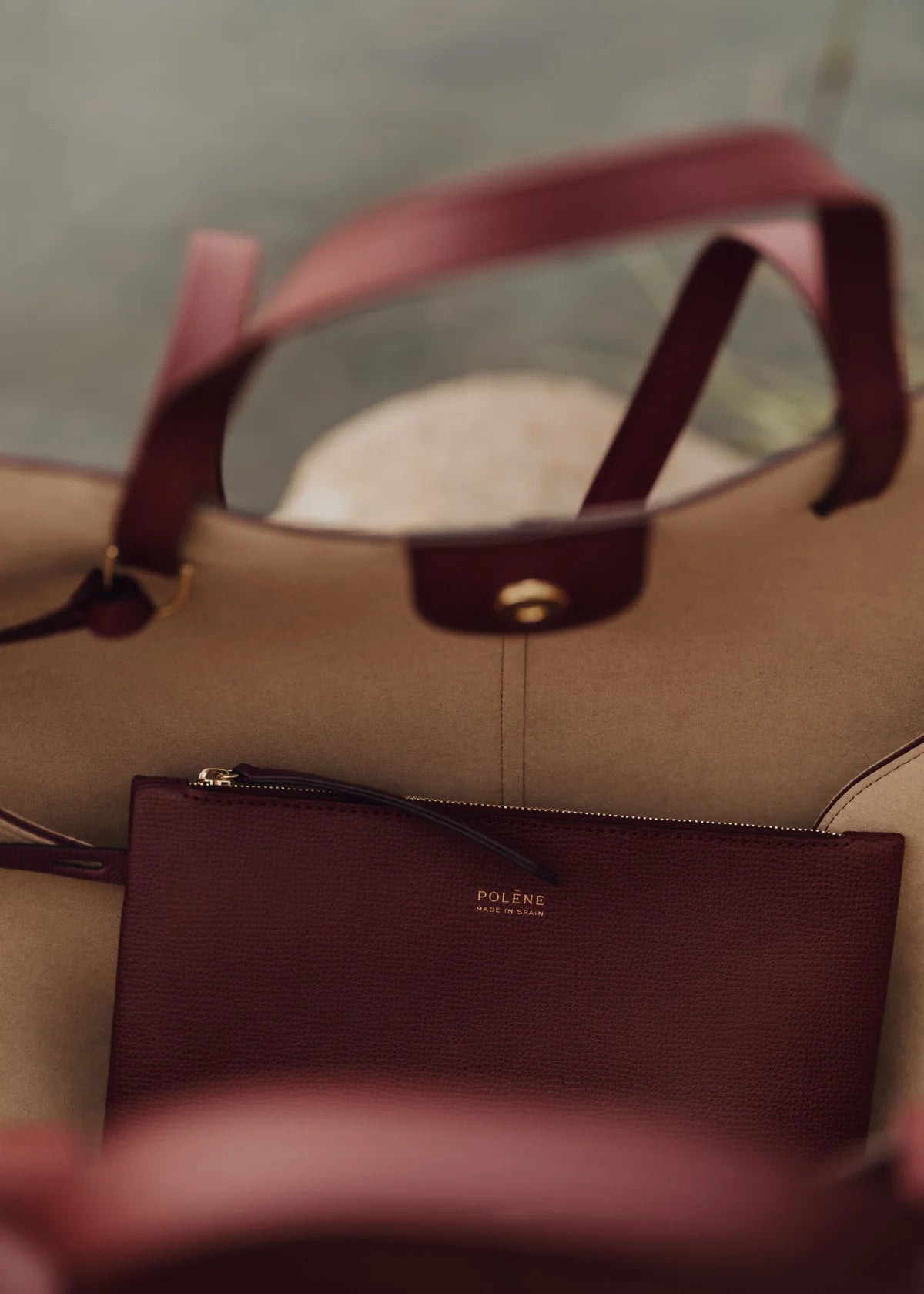 Polène Cyme Black Cherry Grained Edition