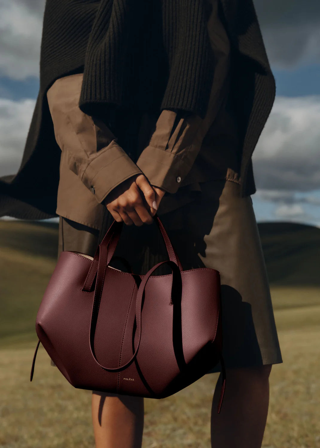 Polène Cyme Black Cherry Grained Edition